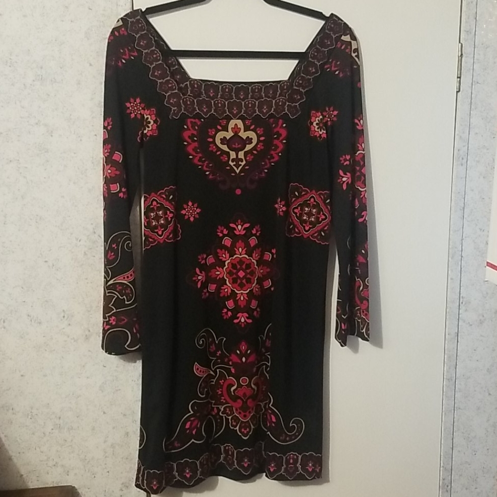 *FINAL* INC Square Neckline Flare Sleeve Dress